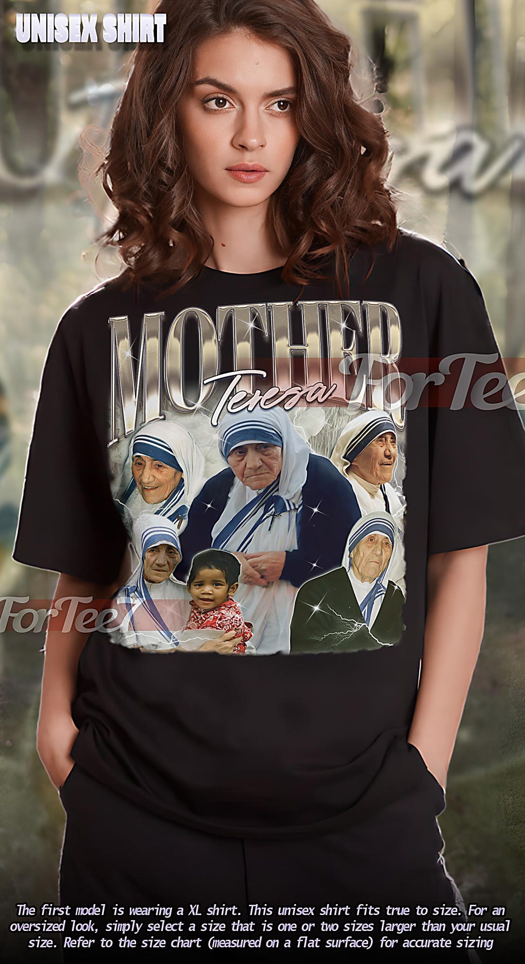 マザーテレサ ヴィンテージシャツ、マザーテレサオマージュTシャツ 