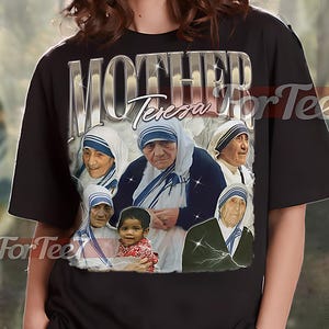 MOTHER TERESA Vintage Shirt, Mother Teresa Homage Tshirt, Mother Teresa Fan, Mother Teresa Retro 90s Sweater, Mother Teresa Merch #saf