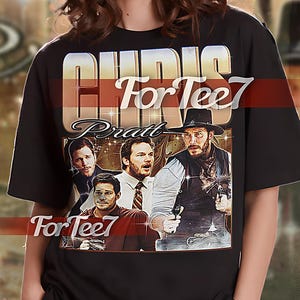 CHRIS PRATT Vintage Shirt, Chris Pratt Homage Tshirt, Chris Pratt Fan Tees, Chris Pratt Retro 90s Sweater, Chris Pratt Merch Gift #saf