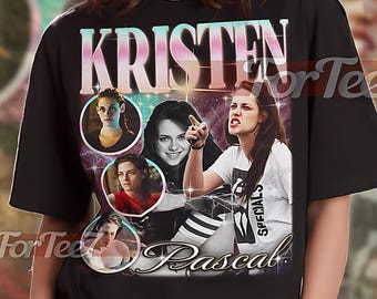 KRISTEN STEWART Vintage-skjorta, Kristen Stewart-hyllnings-t-shirt, Kristen Stewart Retro 90-tals tröja, Kristen Stewart-merchandise #saf