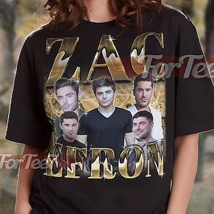 ZAC EFRON Vintage Shirt, Zac Efron Homage Tshirt, Zac Efron Fan Tees, Zac Efron Retro 90s Sweater, Zac Efron Merch Gift #tpc