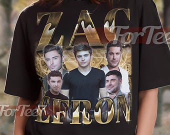 ZAC EFRON Vintage Shirt, Zac Efron Homage Tshirt, Zac Efron Fan Tees, Zac Efron Retro 90s Sweater, Zac Efron Merch Gift #tpc