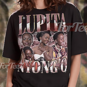 LUPITA NYONG&#39;O Vintage Shirt, Lupita Nyong&#39;O Homage Tshirt, Lupita Nyong&#39;O Fan Tees, Lupita Nyong&#39;O Retro 90s Sweater #tpc