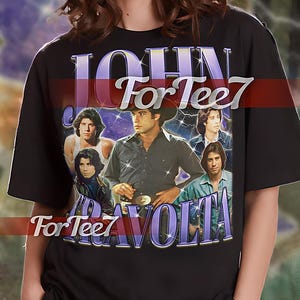 JOHN TRAVOLTA Retro Tee, John Travolta Bootleg 90s Shirt, John Travolta Vintage Sweatshirt, John Travolta Hoodie, Classic Movie Star #Saf
