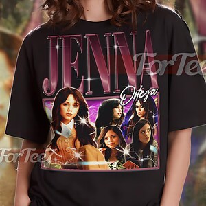 JENNA ORTEGA Vintage Shirt, Jenna Ortega Homage Tshirt, Jenna Ortega Fan, Jenna Ortega Retro 90s Sweater, Jenna Ortega Merch #saf
