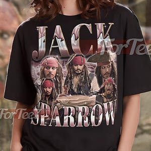 JACK SPARROW Vintage Shirt, Jack Sparrow Homage Tshirt, Jack Sparrow Fan Tees, Jack Sparrow Retro 90s Sweater, Jack Sparrow Merch Gift #tpc