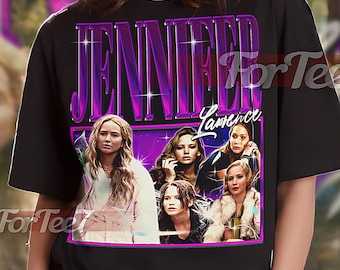 JENNIFER LAWRENCE Vintage Shirt, Jennifer Lawrence Homage Tshirt, Jennifer Lawrence Fan, Jennifer Lawrence Retro 90s Sweater #saf