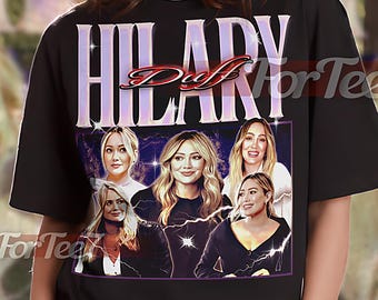HILARY DUFF Vintage Shirt, Hilary Duff Homage Tshirt, Hilary Duff Fan, Hilary Duff Retro 90s Sweater, Hilary Duff Merch #saf