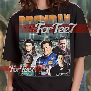 BRENDAN FRASER Vintage Shirt, brendan fraser Homage Tshirt, brendan fraser Fan Tees, brendan fraser Retro 90s, brendan fraser Merch  #saf