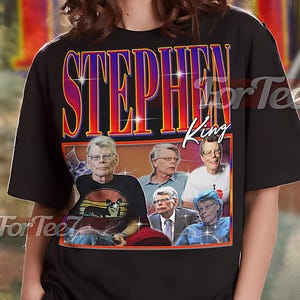 スティーブン・キング ヴィンテージシャツ、スティーブン・キング オマージュTシャツ、スティーブン・キング ファン、スティーブン・キング レトロ90年代セーター、スティーブン・キング グッズ #saf