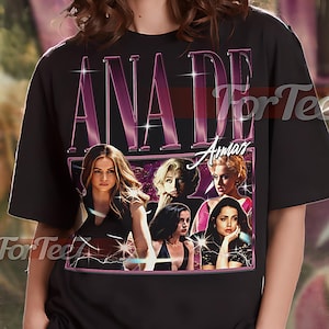 ANA DE ARMAS Vintage Shirt, Ana De Armas Homage Tshirt, Ana De Armas Fan, Ana De Armas Retro 90s Sweater, Ana De Armas Merch #saf