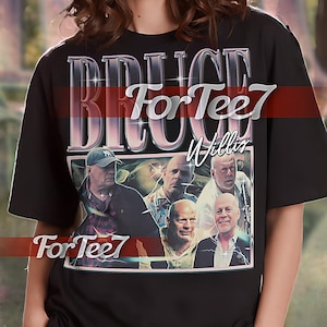 BRUCE WILLIS Vintage Shirt, Bruce Willis Homage Tshirt, Bruce Willis Fan Tees, Bruce Willis Retro 90s Sweater, Bruce Willis Merch Gift #saf