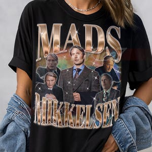 MADS MIKKELSEN Shirt, Mads Mikkelsen Tshirt, Mads Mikkelsen Vintage Tees, Mads Mikkelsen Retro 90s Sweater, Mads Mikkelsen Merch #saf