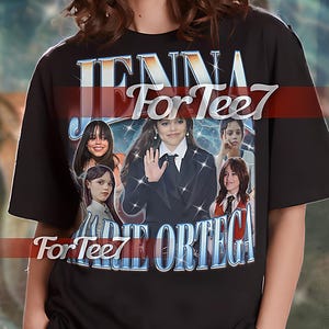 JENNA MARIE ORTEGA Bootleg Tshirt, Jenna Ortega 90s Retro Tee, Jenna Ortega Vintage Sweatshirt, Jenna Ortega Hoodie, Wednesday Star #Saf