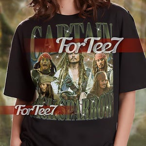CAPTAIN JACK SPARROW Vintage 90s Tee, Captain Jack Sparrow Bootleg Shirt, Captain Jack Sparrow Retro Sweatshirt, Captain Jack Sparrow #saf