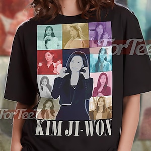 Camiseta vintage de Kim Ji-Won, camiseta homenaje a Kim Ji-Won, fan de Kim Ji-Won, suéter retro de los 90 de Kim Ji-Won, merchandising de Kim Ji-Won #saf