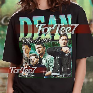 DEAN WINCHESTER Shirt, Dean winchester Homage Tshirt, Dean winchester Fan Tees, Dean winchester Retro 90s Sweater #saf