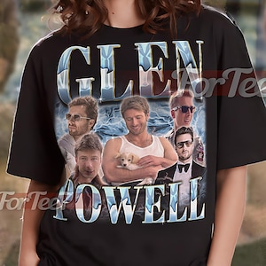 GLEN POWELL Vintage Shirt, Glen Powell Homage Tshirt, Glen Powell Fan Tees, Glen Powell Retro 90s Sweater, Glen Powell Merch Gift #tpc