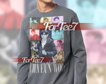 CHA EUN-WOO Vintage Shirt, Cha Eun-woo Homage Tshirt, Cha Eun-woo