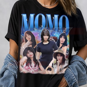 MOMO TWICE  Shirt, Momo Twice Vintage Shirt, Twice Group Girl Band Retro Tshirt, Momo Merch Gift, Jihyo, Nayeon, Jeongyeon, Momo, Sana #saf