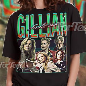GILLIAN ANDERSON Shirt, Gillian Anderson Homage Tshirt, Gillian Anderson Fan Tees, Gillian Anderson Retro 90s Sweater #saf