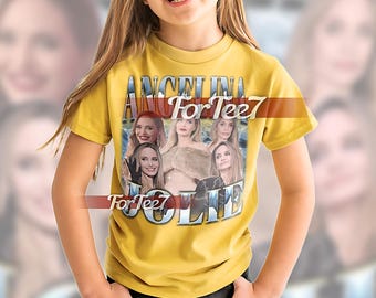 ANGELINA JOLIE Vintage Shirt, Angelina Jolie Homage Tshirt