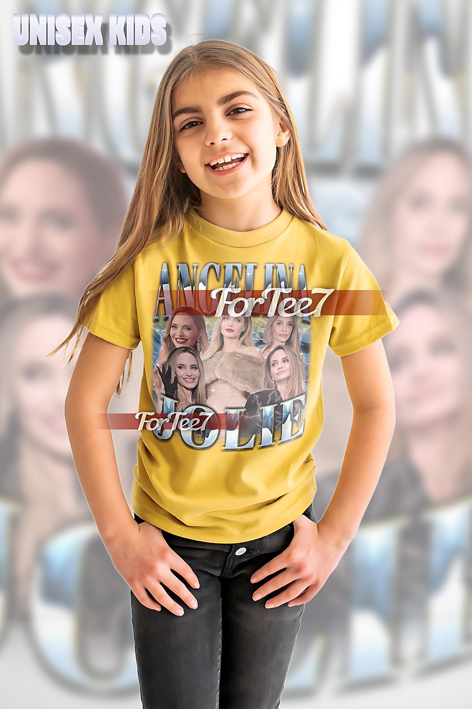 ANGELINA JOLIE Vintage Shirt, Angelina Jolie Homage Tshirt