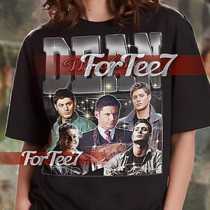 DEAN WINCHESTER Vintage Shirt, Dean winchester Homage Tshirt, Dean winchester Fan Tees, Dean winchester Retro 90s Sweater #saf