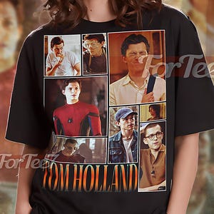 TOM HOLLAND Vintage Shirt, Tom Holland Homage Tshirt, Tom Holland Fan, Tom Holland Retro 90s Sweater, Tom Holland Merch #saf