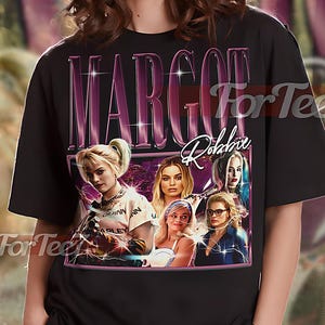 MARGOT ROBBIE Vintage Shirt, Margot Robbie Homage Tshirt, Margot Robbie Fan, Margot Robbie Retro 90s Sweater, Margot Robbie Merch #saf