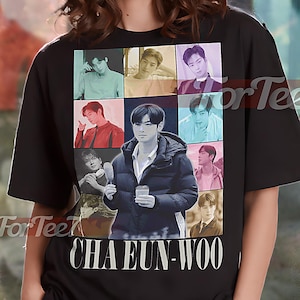 CHA EUN-WOO Vintage Shirt, Cha Eun-Woo Homage Tshirt, Cha Eun-Woo Fan, Cha Eun-Woo Retro 90s Sweater, Cha Eun-Woo Merch #saf