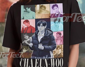 CHA EUN-WOO Vintage Shirt, Cha Eun-woo Homage Tshirt, Cha Eun-woo