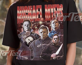 MICHAEL MYERS Vintage Shirt, Michael Myers Homage Tshirt, Michael Myers Fan, Michael Myers Retro 90s Sweater, Michael Myers Merch #saf