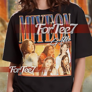 Maglietta bootleg MIYEON G IDLE, maglietta retrò anni '90 Miyeon G Idle, felpa vintage Miyeon G Idle, felpa con cappuccio Miyeon G Idle, cantante K-Pop #Saf