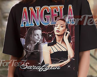 ANGELA SARAFYAN Shirt, Angela Sarafyan Homage Tshirt, Angela Sarafyan Fan, Angela Sarafyan Retro 90s Sweater #saf