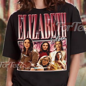 ELIZABETH OLSEN Vintage Shirt, Elizabeth Olsen Homage Tshirt, Elizabeth Olsen Fan, Elizabeth Olsen Retro 90s, Elizabeth Olsen Merch #saf