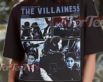 Koszulka vintage THE VILLAINESS, koszulka z hołdem dla The Villainess, koszulki dla fanów The Villainess, The Villainess Retro 90s, gadżety The Villainess #saf