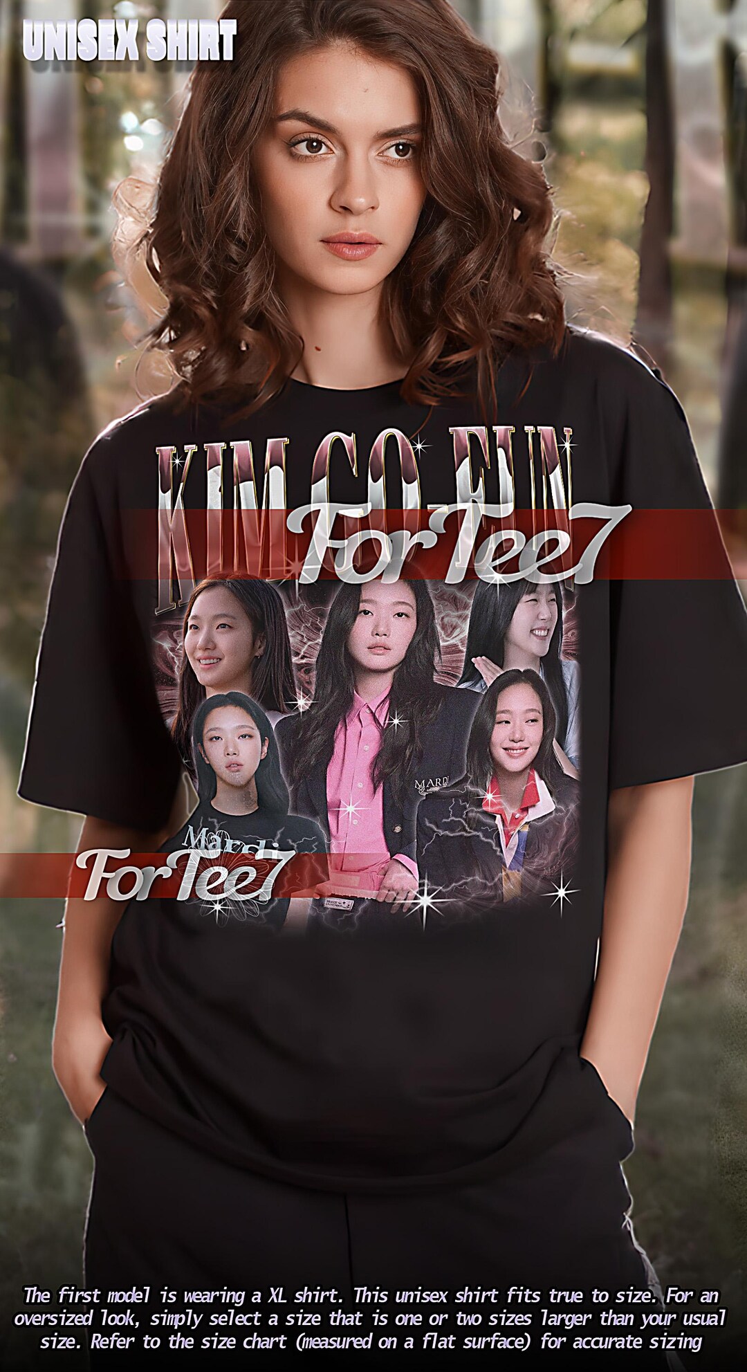 KIM GO-EUN Vintage Shirt, Kim Go-eun Homage Tshirt, Kim Go-eun Fan Tees ...