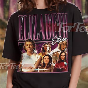 ELIZABETH OLSEN Vintage Shirt, Elizabeth Olsen Homage Tshirt, Elizabeth Olsen Fan, Elizabeth Olsen Retro 90s Sweater, Elizabeth Olsen #saf