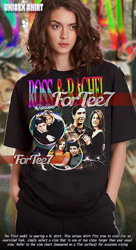 ROSS AND RACHEL Shirt, Ross Geller Vintage Shirt, Ross Geller