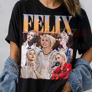 FELIX Idol Shirt, Felix Kpop Idol Tshirt, Felix Lover Tee, Felix Retro 90s Sweater, Felix Merch #saf