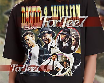 David Mills and William Somerset shirt, David Mills Vintage Shirt, David Mills Homage Tshirt, David Mills Retro 90s Sweater #Saf