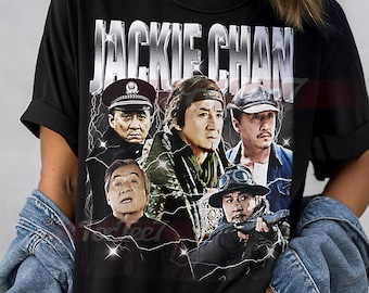 ジャッキー・チェンの海賊版シャツ、ヴィンテージアクションスター