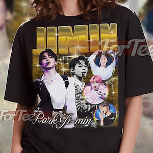 JIMIN Vintage Shirt, Jimin Homage Tshirt, Jimin Fan, Jimin Retro 90s Sweater, Jimin Merch #saf