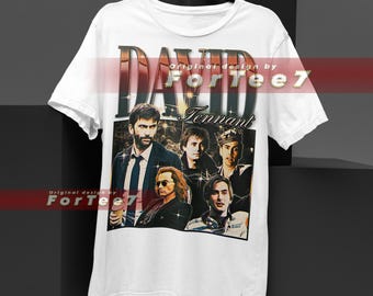Chemise DAVID TENNANT - chemise vintage David Tennant, t-shirt rétro des années 90 David Tennant, t-shirt bootleg David Tennant #Saf