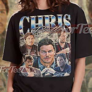 CHRIS PRATT Vintage Shirt, Chris Pratt Homage Tshirt, Chris Pratt Fan, Chris Pratt Retro 90s Sweater, Chris Pratt Merch #saf