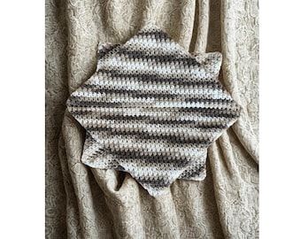 Salvamanteles de ganchillo de doble cara, juego de 2