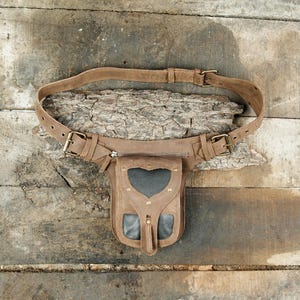 Leather waist belt || Handcrafted leather utility belt || Bohemian style leather belt || For Unisex ||