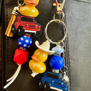 Duck Duck Jeep Keychain Bag Charm