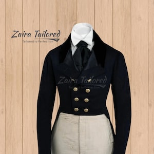 Wool Regency Tailcoat – 18th Century Bridgerton-Inspired Jacket